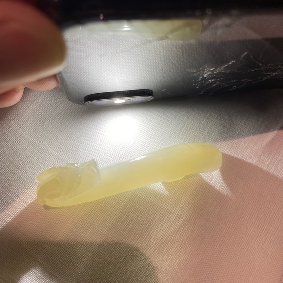 Hetian nephrite jade mutton fat dragon head buckle - Picture 15 of 16